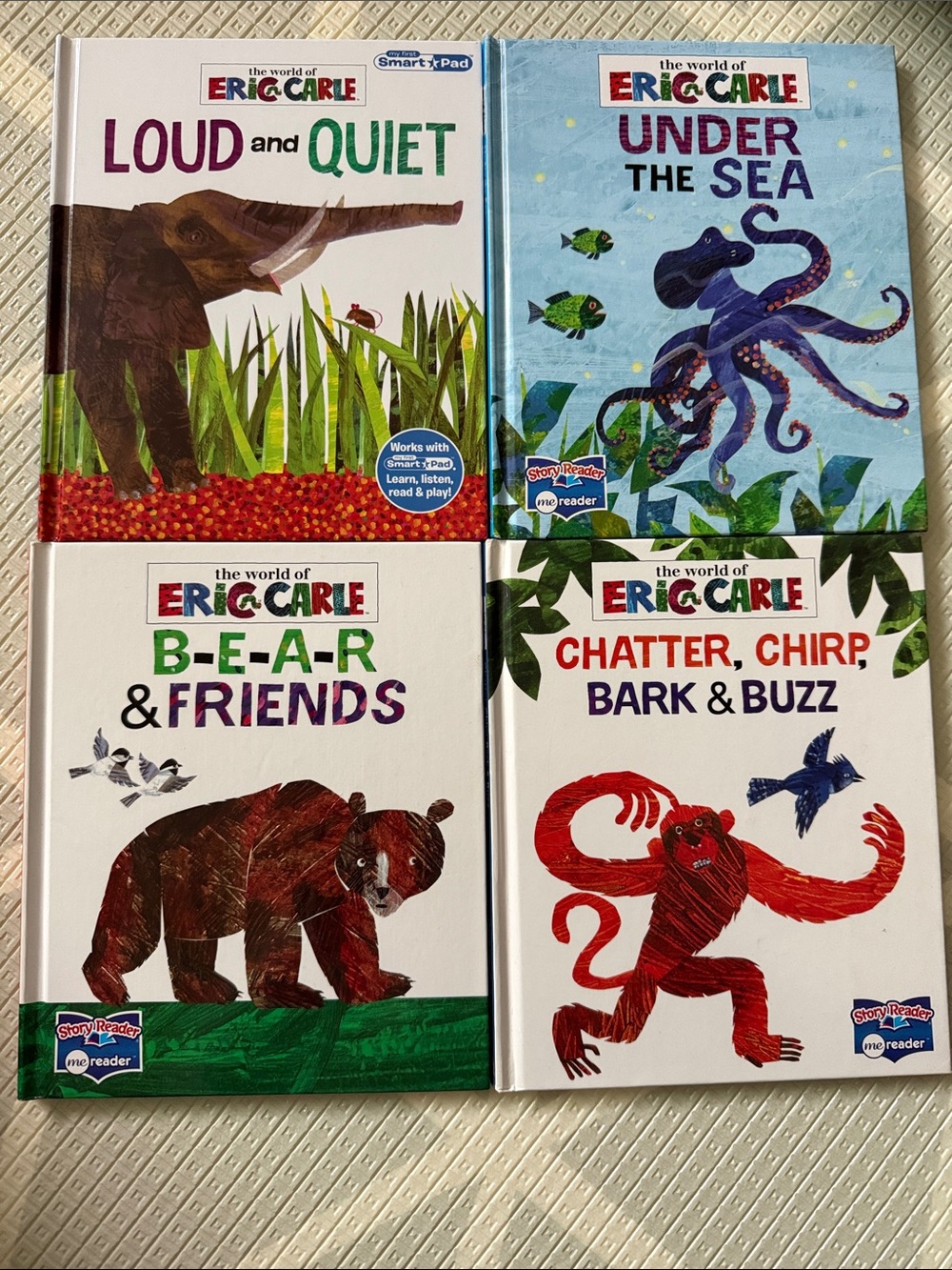 Set of 4 "The World of Eric Carle" Board Books - Colorful Animal Titles. EUC